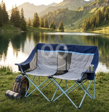 كرسي تخييم مزدوج محمول فائق الحجم | Ultra-Large Portable Double Camping Chair — 2
