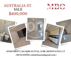 شقة مجددة بالكامل للبيع في الروشة 150م² | Fully Renovated Apartment for Sale in Raouche 150sqm