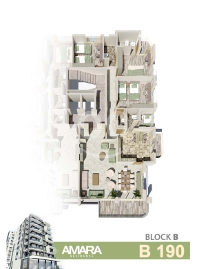 شقق للبيع في Mina road - شقة للبيع تحت الإنشاء في مشروع أمارا طرابلس - 190 متر مربع | Under-Construction Apartment Mina Road