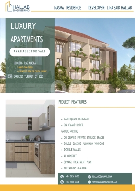 العقارات الأخرى في دده - شقق فاخرة للبيع في مشروع نسمة ريزيدنس | Luxury Apartments for Sale in Nasma Residence