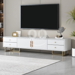 طاولة تلفزيون مودرن مع أدراج | Modern TV Console with 4 Drawers