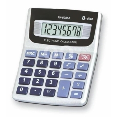 آلة حاسبة إلكترونية KK-8985A بـ 8 أرقام وشاشة كبيرة | Electronic Calculator KK-8985A 8 Digits