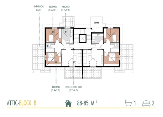 شقق للبيع في دده - شقة أتيك فاخرة جهة الطريق العام في دده | Luxury Attic Main Road Apartment in Deddeh