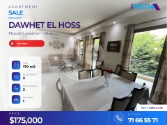 HOT DEAL- A 170 m2 apartment for sale in Dawhet el hoss / HS16.A.448