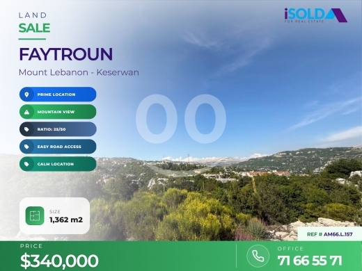Prime location Land For Sale in Feytroun