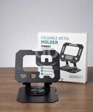 اكسسوارات الهاتف المحمول في راس النبعا - حامل هاتف وجهاز لوحي معدني قابل للطي | Foldable Metal Phone and Tablet Desk Holder