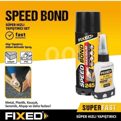 DIY Tools & Materials in Ras El Nabaa - مجموعة لاصق فائق السرعة سبيد بوند F-245 من فيكسد | Fixed Speed Bond F-245 Super Fast Adhesive Set