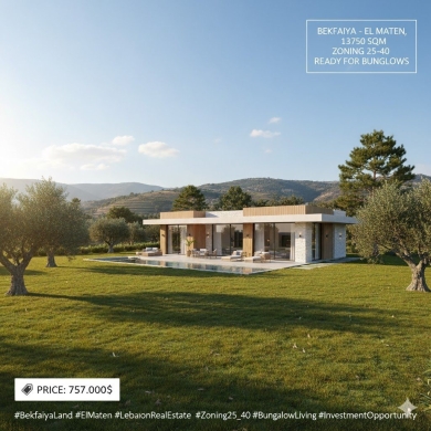Lands for sale dans Bikfaya - Land for Sale in Bekfaiya - EL Maten