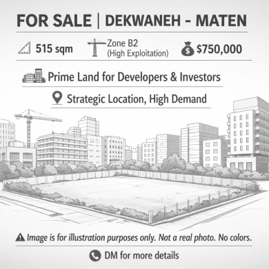 Lands for sale dans Dekouaneh - Prime Investment Land for Sale in Dekwaneh - El Maten