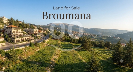 ارض للبيع في برمانا 1164م2 على شارع المطاعم بإطلالة مفتوحة | Land for Sale in Broumana 1164m2