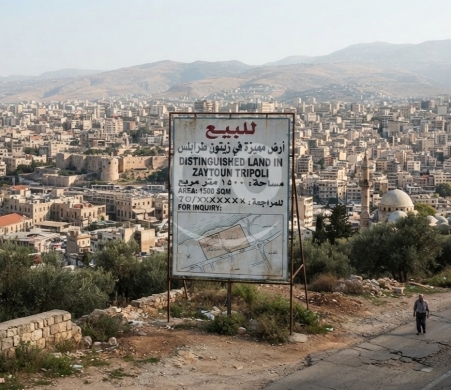 أرض للبيع في زيتون طرابلس مساحة 1083 متراً مربعاً | Land for Sale in Tripoli Olive Groves 1083sqm