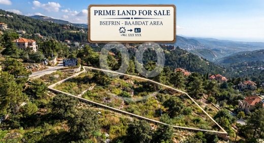 أرض للبيع في بسفرين مساحة 3000 متر مربع | Land for Sale in Bsefrin Baabdat 3000sqm