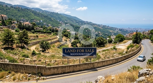 Land for Sale in Mansourieh 1100 sqm | أرض للبيع في المنصورية 1100 متر مربع — 2