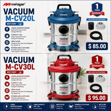 مجموعة مكنسات ومسّاحات ميراج مع ضمان لمدة عام | MIRAGE Vacuum Cleaners & Sweepers Collect… — 4