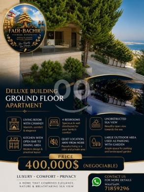 شقة فاخرة للبيع في ساحل علما بمساحة 224 متر مربع | Luxury Apartment for Sale in Sahel Alma 224 sqm