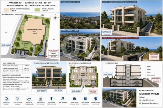 قطعة أرض مميزة للبيع بإطلالة بحرية بانورامية | Premium Land for Sale with Panoramic Sea View