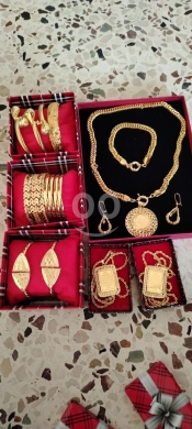 طقم ذهب برازيلي فخم ثابت اللون | Elegant Long-Lasting Brazilian Gold Set