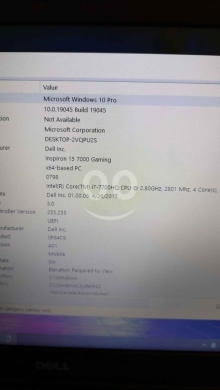 Dell i7 Gaming Laptop 16GB GTX 1050Ti — 6