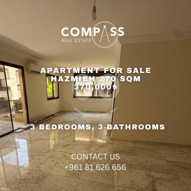Apartment for sale in martakla 230 sqm + 30 sqm teracce