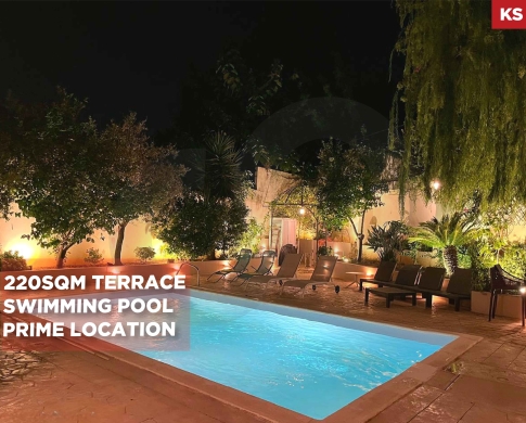 PRIME LOCATION/Swimming Pool/220 SQM Terrace/Brazillia,BAABDA/برازيليا / REF#KS139278