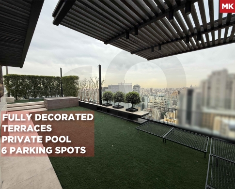 Triplex penthouse/Achrafieh,BEIRUT/اشرفيه/panoramic view/Private Pool REF#MK138671 !