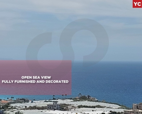 Open sea view, Fully furnished, Amchit-Jbeil /عمشيت REF#YC136513