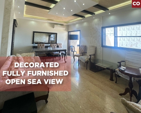 furnished, 3 balconies, sea view, parking, Bouar/بوار REF#CO134760