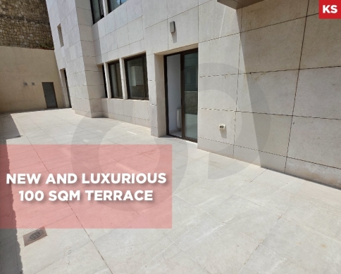 SPACIOUS/ 100SQM TEARRACE 3 minutes to Highway IN BAABDA REF#KS124503