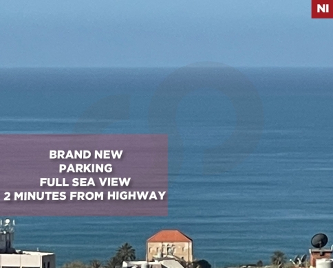 Full Sea View, balcony, elevator, parking, Jbeil /جبيل REF#NI133169