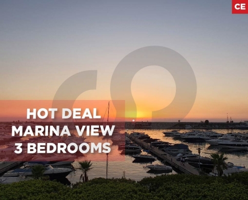 Marina View / 3 Bedrooms / WATERFRONT CITYوترفرنت سيتيREF#CE131916