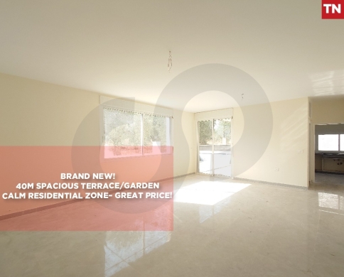 Brand New 135 SQM Apartment with 40 SQM Terrace for Sale in Zgharta – Calm Area – 3 Bedrooms – Excellent Natural Light – Only 90,000$ REF#TN128565