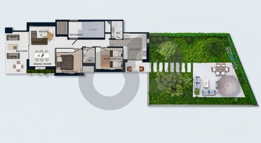 Modern 115 SQM Garden Apartment in Fanar – Payment Facilities Up to 3 Years REF#JC128459 — 4