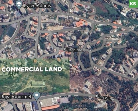 COMMERCIAL LAND IN KFARSHIMA —5700 sqm situated near the main road REF#KS102287