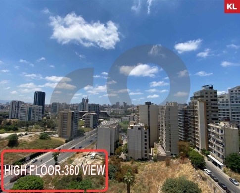 High Floor – Ashrafieh Sioufi | Panoramic City View ! REF#KL122998 !