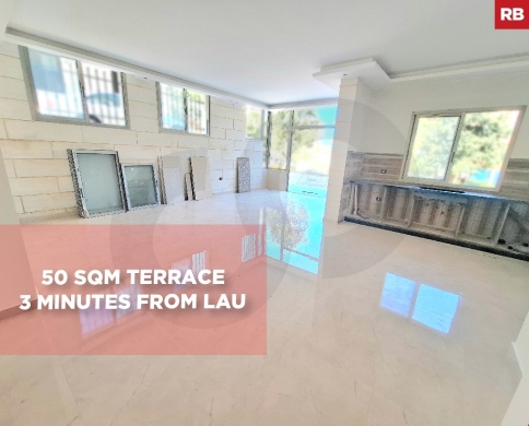 50 sqm Terrace/Brand-new/3 minutes from LAU/Jbeil/Blat-بلاط/REF#RB139837
