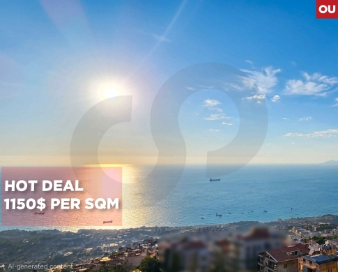 DUPLEX/MAIN STREET/Calm area/sea and mountain view/Mazraat Yachouh,METN/مزرعة يشوع/REF#OU139791 !