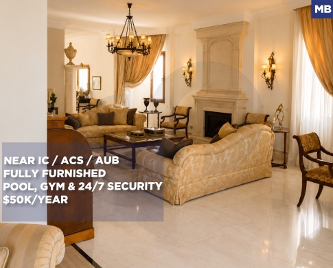 RENTAL/24/7 security/FULLY FURNISHED/Manara/BLISS,BEIRUT/المنارة / بلس/REF#MB139776 !