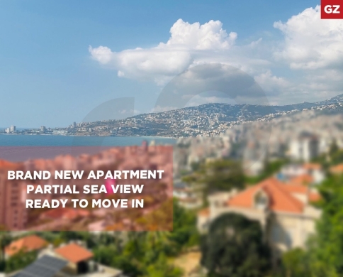 BRAND NEW APARTMENT/PARTIAL SEA VIEW/Keserouan/Ghadir-غدير/REF#GZ139750