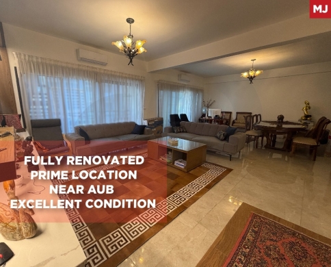 Prime Location/Fully Renovated/Excellent Condition/Beirut/Hamra-الحمرا/REF#MJ139730