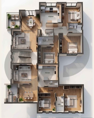 UNDER CONSTRUCTION/INSTALLMENTS/high-end residential project/Sawfar,ALEY/صوفر/ REF… — 2