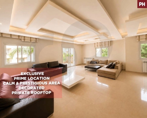 Prime Beit Mery – METN | Decorated Apartment / Rooftop & Partial View /بيت ميري / REF#PH139660