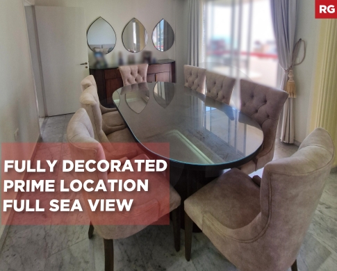 Prime location/Full sea view/ FULLY DECORATED/jbeil/جبيل/ REF#RG139615 !