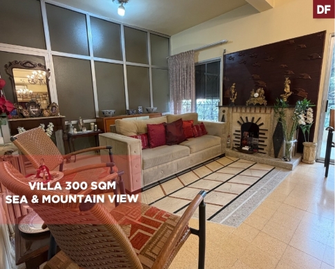 SEA AND MOUNTAIN VIEW / VILLA FOR SALE / NACCACHE-METN / نقاش / REF#DF139564