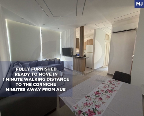 1 BEDROOM APARTMENT FOR RENT IN AIN AL MRAISEH-BEIRUT/ عين المريسة /REF#MJ139532