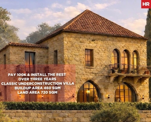 CLASSIC VILLA FOR SALE / OPEN VIEW / UNDER CONSTRUCTION / SALIMA-BAABDA / صليما / REF#HR139511
