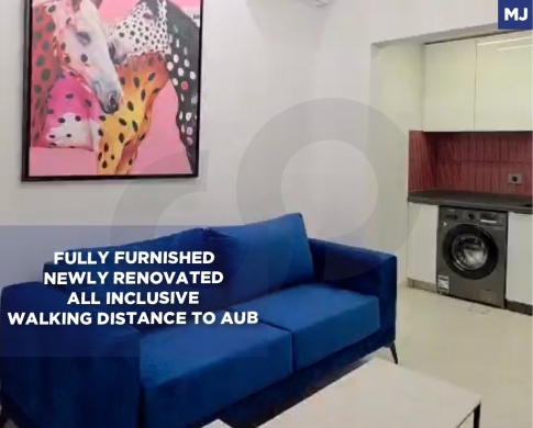 50 SQM Fully Furnished Studio for Rent in Hamra | Walking Distance to AUB / حمرا / REF#MJ139490