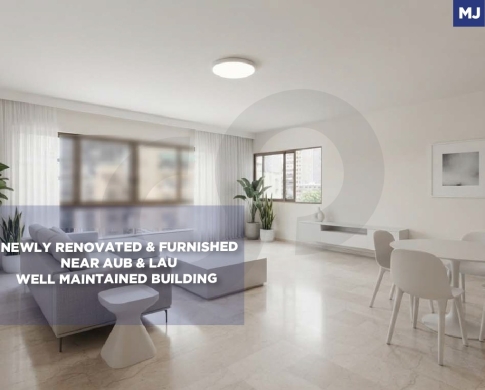 170 SQM Apartment for Rent Near LAU & AUB | Hamra-Sadat/REF#MJ139476