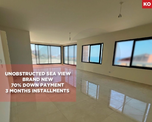Unobstructed sea view/Brand New/Aley/DawhetElHoss-دوحة الحص/REF#KO139442