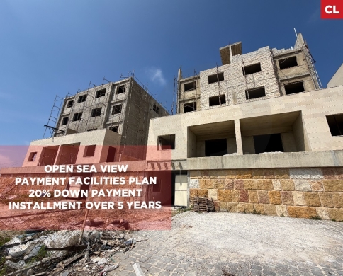 Open sea view/Payment facilities plan/Jbeil/Fidar-فيدار/REF#CL139329