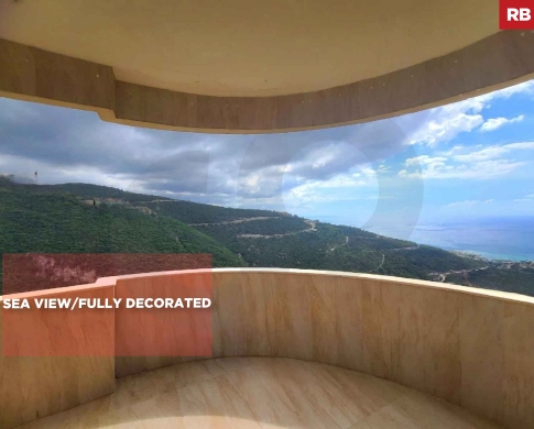 Fully decorated/ breathtaking panoramic views/prime location/BLAT,JBEIL/بلاط / REF#RB139328 !